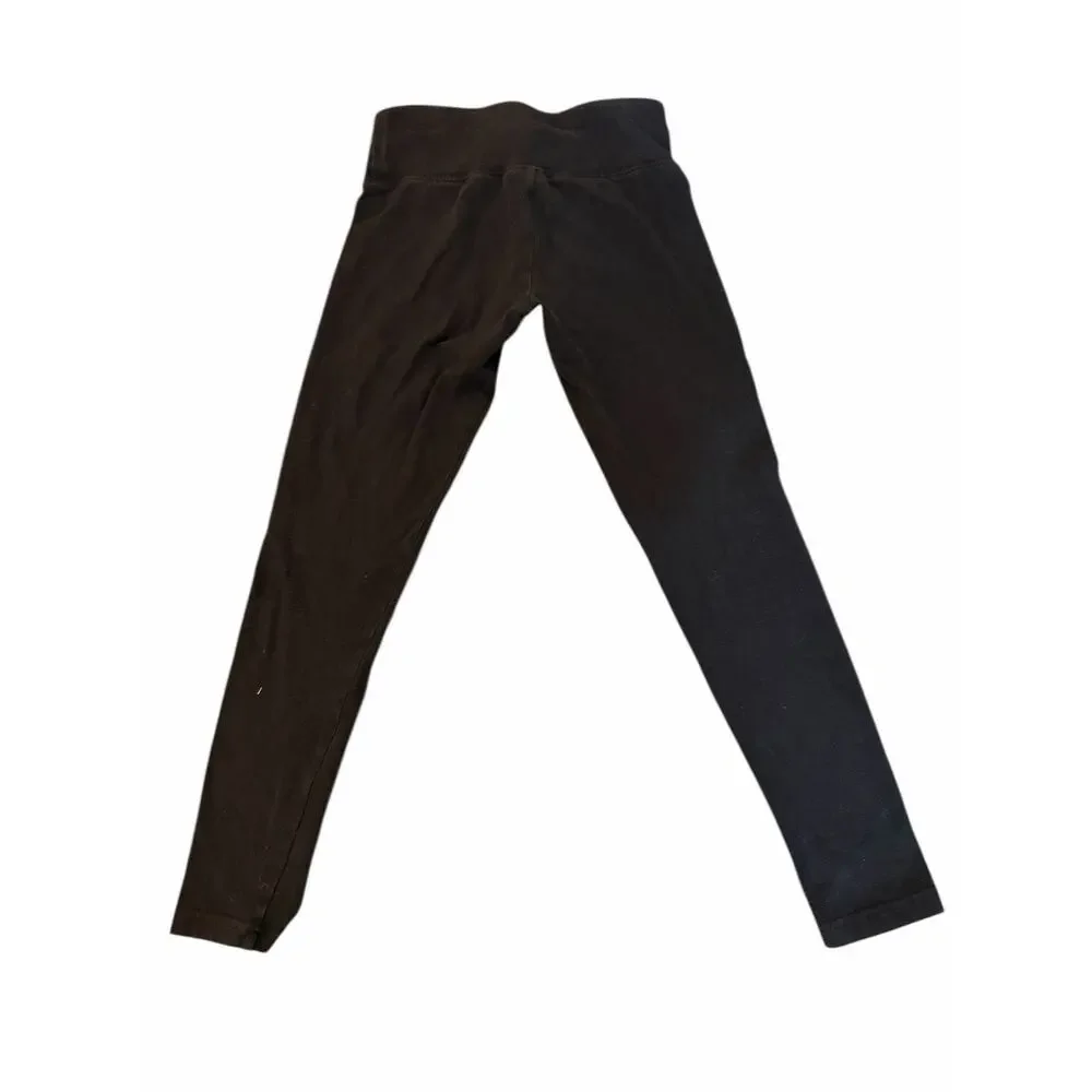 Justice Girls Black Stretchy Fitted Activewear Leggings Youth Size 8